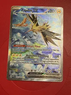 Zapdos EX Special Illustration Rare #202 Pokemon TCG Scarlet & Violet 151 - Image 5