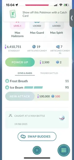 Pokemon Go Legendary Dynamax Articuno ( Normal ) ( Background) - Image 2