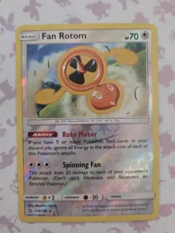 Fan Rotom 110/156 Rev Reverse Holo SM Ultra Prism Pokemon NM - Image 1