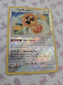 Fan Rotom 110/156 Rev Reverse Holo SM Ultra Prism Pokemon NM - Image 2