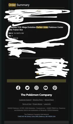 Perfect Order Pokemon Center ETB Sealed Preorder - Will Ship When In Hand! - Image 2