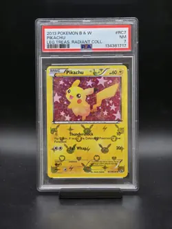 2013 Pokemon Legendary Treasures Pikachu Radiant Collection #RC7 PSA 7 - Image 1