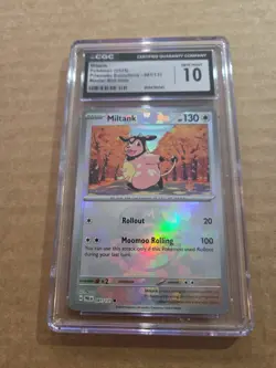 CGC 10 Miltank Master Ball 081/131 Pokemon Prismatic Evolutions GEM MT - Image 1