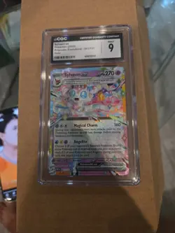 SYLVEON ex - Holo 041/131 Pokemon Prismatic Evolutions CGC 9 Mint - Image 1