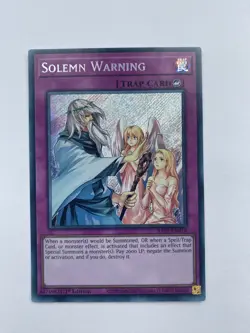 Yu Gi Oh - RA02-EN078 Solemn Warning - Secret Rare - Image 1