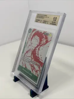 BGS Pristine 10 Monkey D. Luffy OP07-033 Promo Card 3rd Anniversary Treasure - Image 3