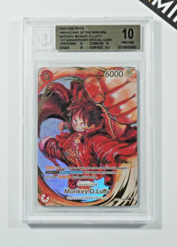 One Piece BGS 10 Monkey D. Luffy #ST01-012 Oda Signed 1st anniversary 2023 ENG - Image 1