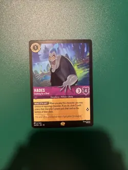 Disney Lorcana TCG Whispers In The Well Hades Looking for A Deal Legendary - Image 2