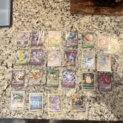 Pokemon Card Lot 24 Cards V GX VSTAR Full Art Rare Bundle NM - Image 1