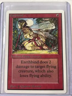 Earthbind Unlimited NM Red Common MAGIC THE GATHERING MTG CARD - Image 1