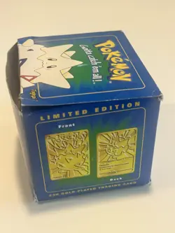 Pokemon 23K Gold Plated Togepi Trading Card 1999 Burger King Limited Edition - Image 2