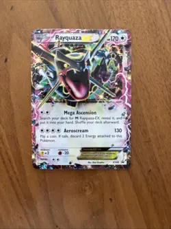 Pokemon TCG Rayquaza EX XY69 Shiny Black Star Promo Holo Rare Card - Image 1