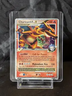 Pokemon Charizard G Lv.X DP45 Diamond & Pearl BlackStar Promo Holo Card -MP- - Image 4