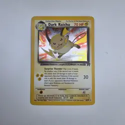 Pokemon Dark Raichu Holo TCG Card 83/82 Secret Rare 2000 - Image 1