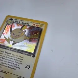 Pokemon Dark Raichu Holo TCG Card 83/82 Secret Rare 2000 - Image 3