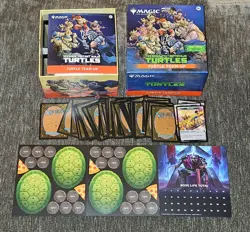 MTG TMNT 300 Card Deck Lot - Collectible Box/Dice/Tokens/Art (Turtle Bundle) - Image 1