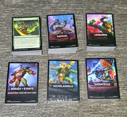 MTG TMNT 300 Card Deck Lot - Collectible Box/Dice/Tokens/Art (Turtle Bundle) - Image 3