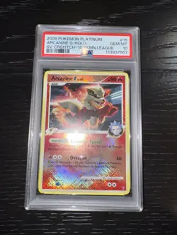 Arcanine G League Promo 015/147 League & Championship Cards Reverse Holo PSA 10 - Image 1