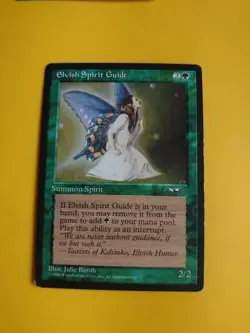 Elvish Spirit Guide. Summon SPirit. MTC card. Old Vintage. Alliances. 1996 - Image 1