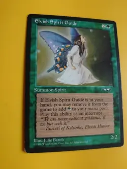 Elvish Spirit Guide. Summon SPirit. MTC card. Old Vintage. Alliances. 1996 - Image 3