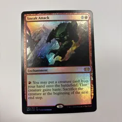 Sneak Attack LP FOIL MTG Double Masters 2XM 145 / 332 English - Image 1