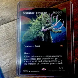 MTG / Craterhoof Behemoth / TDM / #346 / Regular (Borderless) / Mythic / NM - Image 1