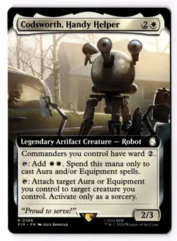 Codsworth, Handy Helper (Extended Art) 366 Universes Beyond: Fallout Normal NM - Image 1