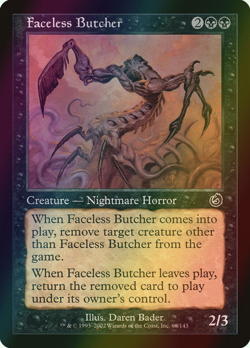 MTG Faceless Butcher Foil ** Torment ** English (LP) - Image 1