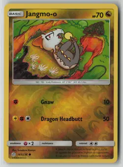 Jangmo-o 161/236 Pokemon TCG Cosmic Eclipse Reverse Holo Card (Near Mint) NM 1 - Image 1