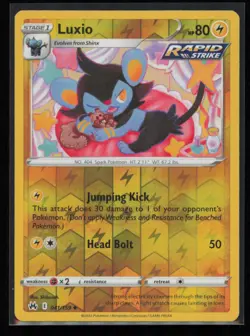 Luxio 041/159 Pokemon Crown Zenith Uncommon Near Mint Reverse Holo Card - Image 1