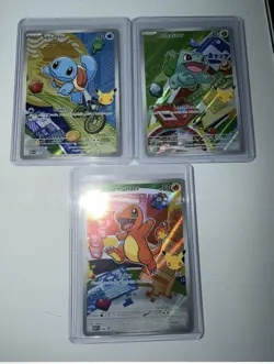 Pokemon First Partner Illustration Collection MEP Bulbasaur Charmander Squirtle - Image 1