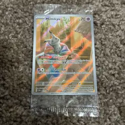 SEALED Pokemon Mimikyu SVP 075 Paldean Fates Black Star Promo NM - Image 1