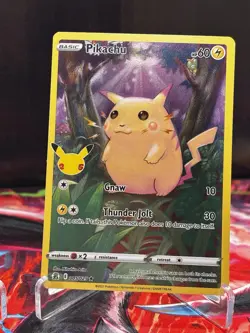 2 Pokemon TCG 2021 Flying Pikachu V 006/025 Pikachu 005/025 E Set Lot - Image 3