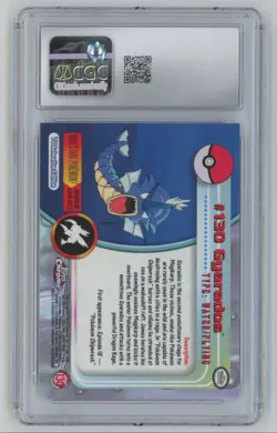 2000 Pokemon Topps Chrome Series 2 Gyarados CGC 8.5 Chrome #130 - Image 2