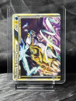 Pokemon TCG Raikou & Suicune Legend 92/95 HGSS Unleashed Top Half Holo Rare: MP - Image 1
