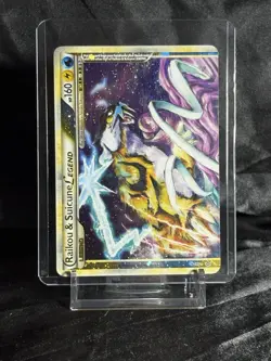 Pokemon TCG Raikou & Suicune Legend 92/95 HGSS Unleashed Top Half Holo Rare: MP - Image 3