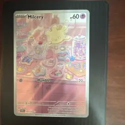 Pokemon Milcery Sv07: Stellar Crown Illustration Rare Full Art Holo 152/142 HP60 - Image 1