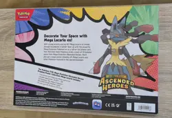 Pokemon TCG: Ascended Heroes Premium Poster Collection Mega Lucario EX. Sealed - Image 2