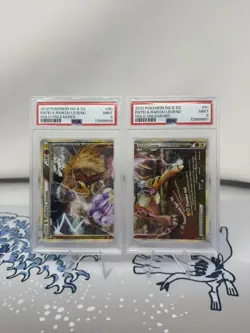 Pokemon Entei & Raikou Legend Complete #90 & #91 Unleashed Rare #90 PSA 9 - Image 1