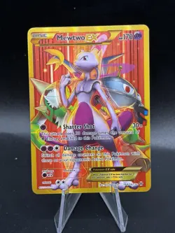 Mewtwo EX 164/162 XY Breakthrough Secret Rare Gold Full Art Pokemon TCG LP FD3 - Image 1