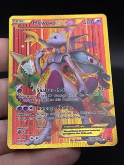 Mewtwo EX 164/162 XY Breakthrough Secret Rare Gold Full Art Pokemon TCG LP FD3 - Image 2
