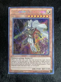 Yu-Gi-Oh! Palladium Oracle Mahad MVP1-ENS53 Secret Rare 1st Edition - Image 1