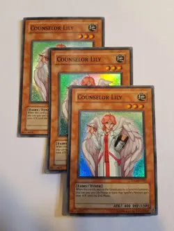 3 x Counselor Lily (PLAYSET) SUPER RARE Unlimited LP TDGS-EN081 - Image 1