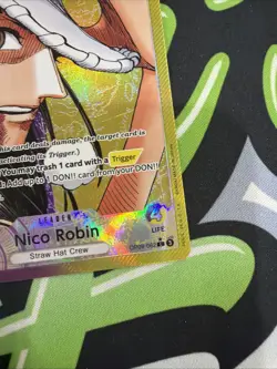 One Piece TCG Nico Robin OP09-062 Leader Parallel Alternative Art English NM - Image 4