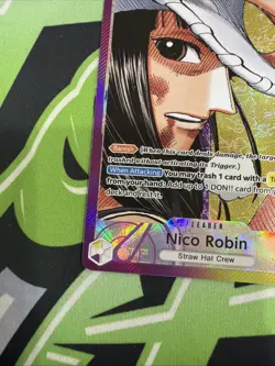One Piece TCG Nico Robin OP09-062 Leader Parallel Alternative Art English NM - Image 5