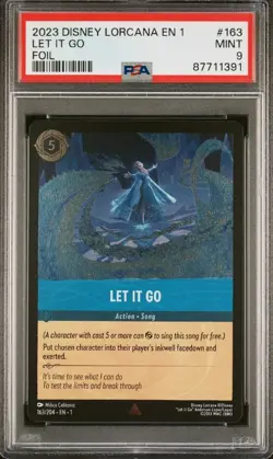 Disney Lorcana Let It Go The First Chapter Cold Foil Rare 163/204 EN - Image 1