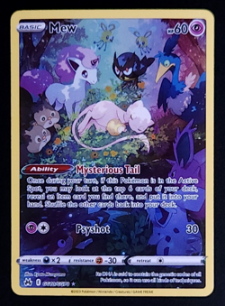 Pokemon Mew TCG Ultra Rare Holo Card Crown Zenith: Galarian Gallery #GG10/GG70 - Image 1