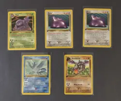 1st Ed Fossil Articuno, Ditto, and Other WOTC Pokemon Card Lot EXCELLENT - Image 1