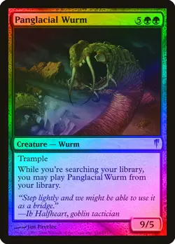 Panglacial Wurm FOIL Coldsnap HEAVILY PLD Green Rare MAGIC MTG CARD ABUGames - Image 1