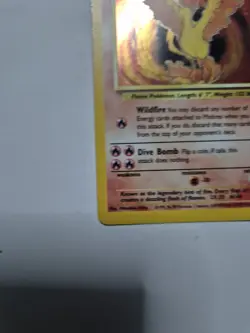 Pokemon Moltres Holo 12/62 Fossil Vintage WOTC Card - Image 3